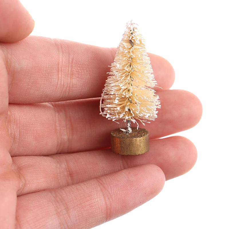 3 8*2 7 см высокий мини кукольный домик Рождественская елка DIY Миниатюрный садовое