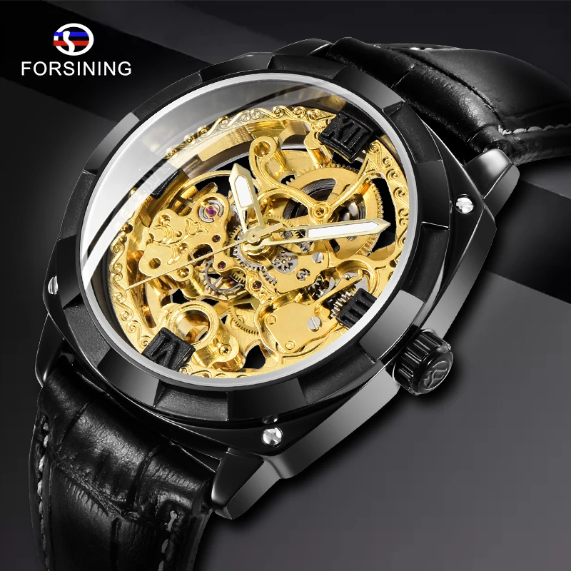Часы наручные FORSINING Мужские механические автоматические армейские спортивные