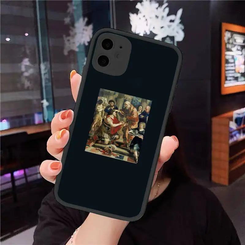 

Lucifer and the Rebel Angels Phone Cases Matte Transparent for iPhone 7 8 11 12 s mini pro X XS XR MAX Plus cover funda