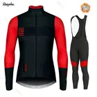 Комплект одежды для велоспорта Ralvpha, одежда для велоспорта на флисе для зимы, 2021