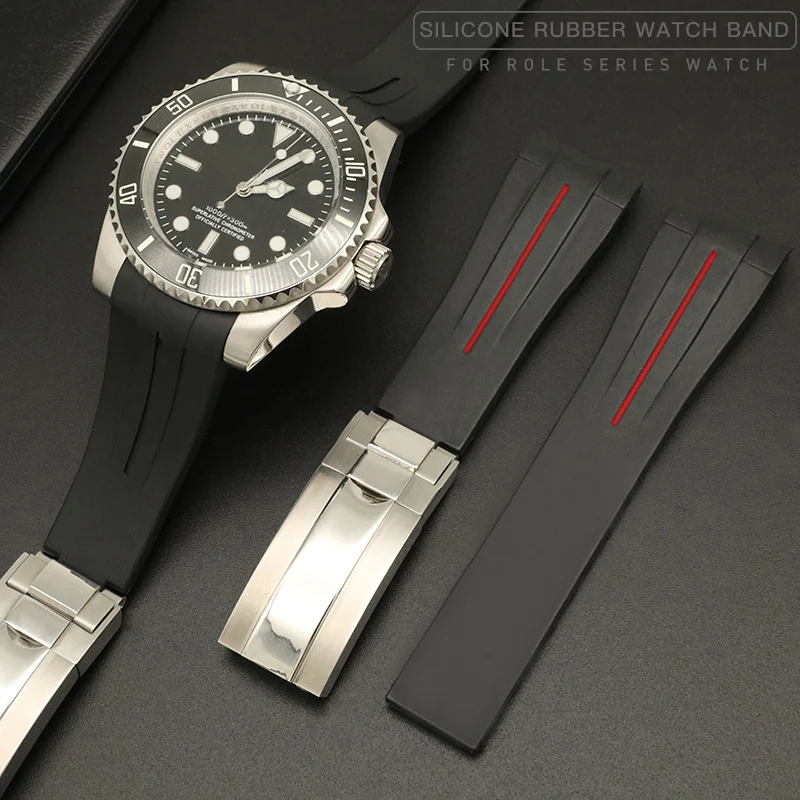 Ремешок для часов Rolex ремешок SUBMARINER DAYTONA GMT яхта-Master аксессуары силиконовый