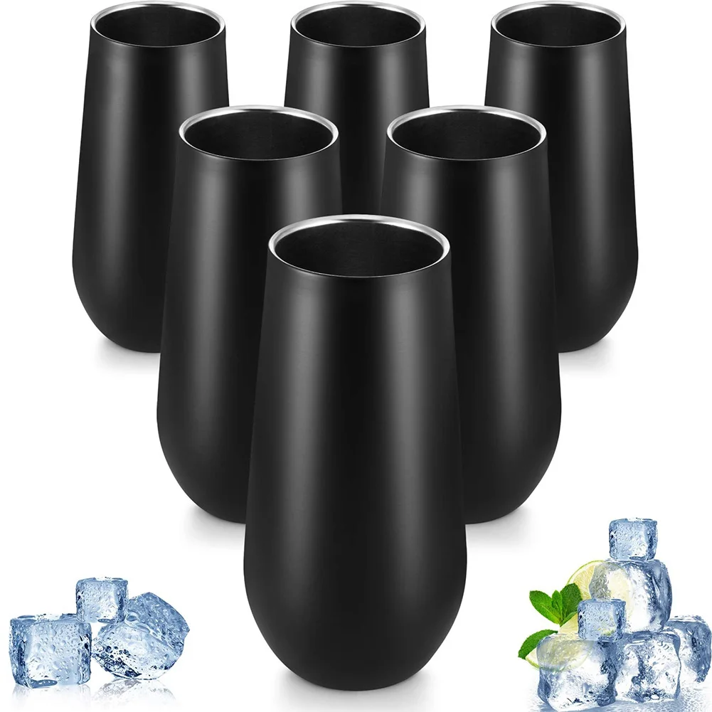 6 шт унций 180 мл двойная стенка нержавеющая сталь вакуумная Изолированная чашка