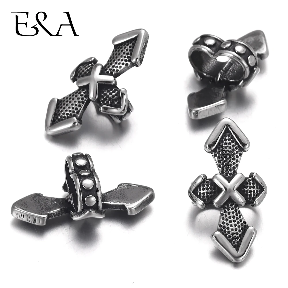 4 шт нержавеющая сталь скользящие бусины выхлопных газов двойное отверстие