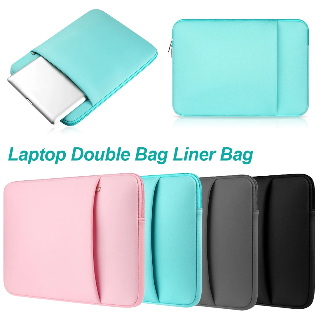 

Computer liner bag 11"13" 14"15" 15.6" notebook case for MacBook Pro retina empty flat sleeve bag for Xiaomi for Huawei HP