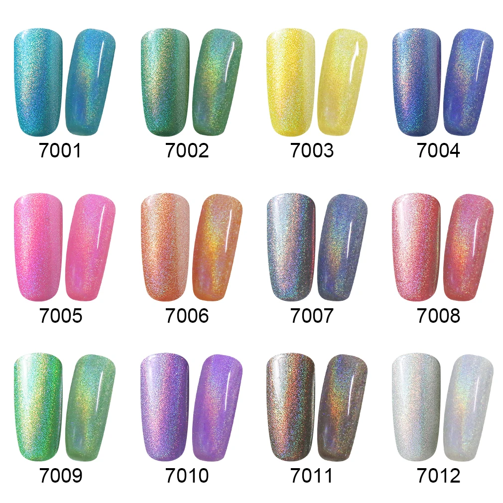 Радужный лак для ногтей Elite99 сушит на воздухе без протирания верхнее покрытие