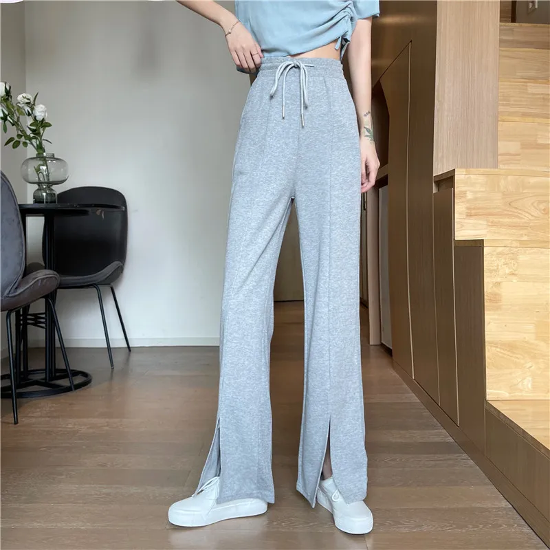 

YTX1392 2021 new Korean version of the high-waisted wide-leg casual trousers