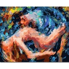 PhotoCutom масло Краски ing по номерам абстрактный рисунок DIY Краски по номерам на холсте 40x50 см Безрамное рисовать номер Декор для дома