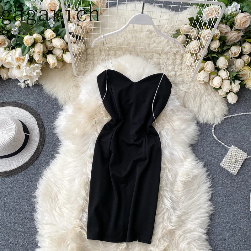 Женские вечерние платья с открытыми плечами Gagarich черное облегающее платье без