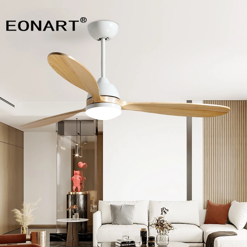 52 дюймов Модные светодиодный деревянный потолочный вентилятор с Дистанционный