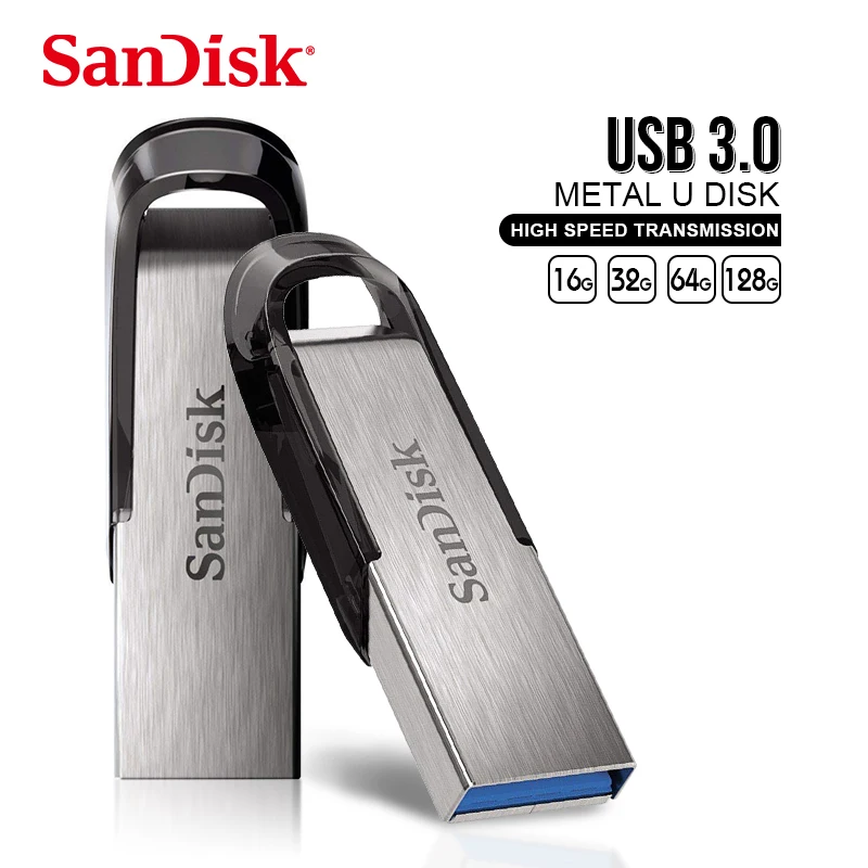 

5pcs SanDisk Ultra Flair CZ73 USB 3.0 Flash Drive 128GB 64GB 32GB Pen Drive Tiny Disk Memory Stick Storage Device Pendrive