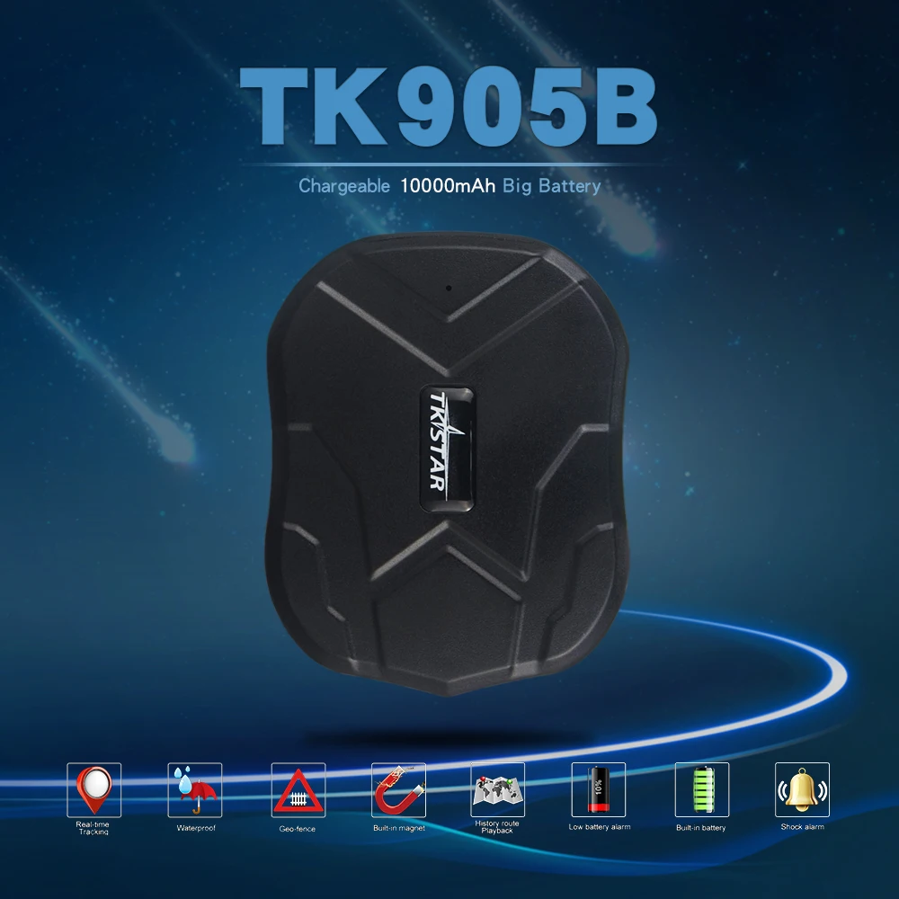 TK905B водонепроницаемый автомобильный gps трекер магнитный локатор устройство