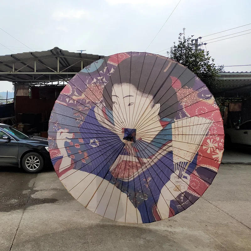 Зонт с китайским принтом реквизит для фотосъемки классический зонт аксессуары