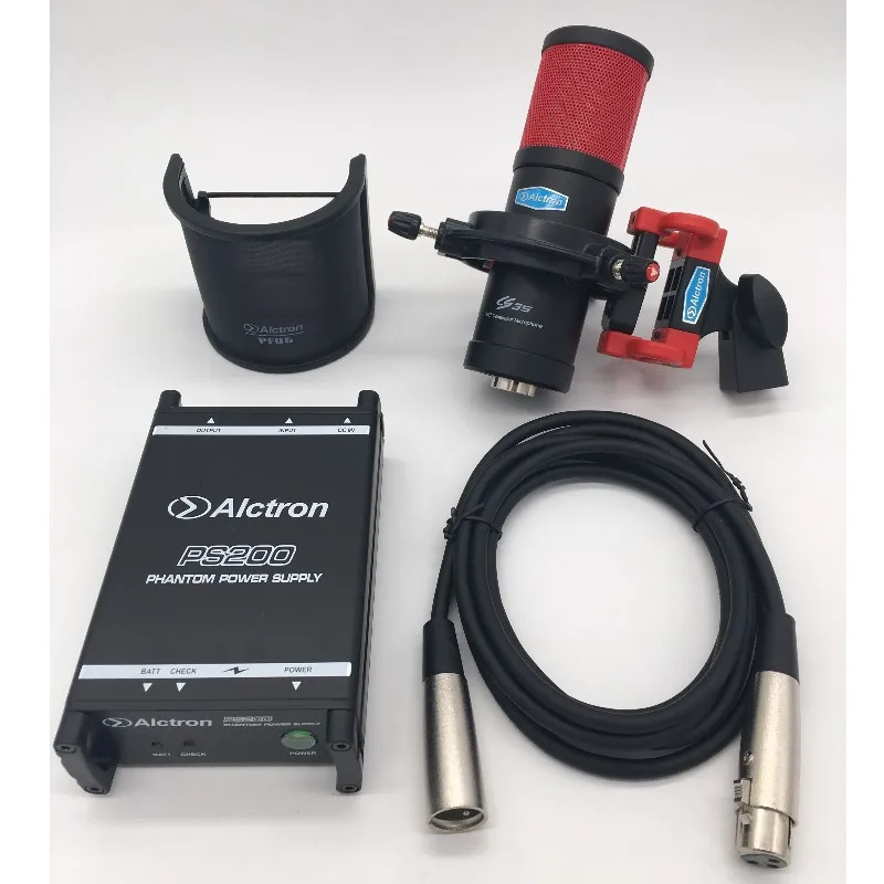 Фантомный источник питания Alctron CS35 и PS200 48 В набор с кабелем конденсаторным