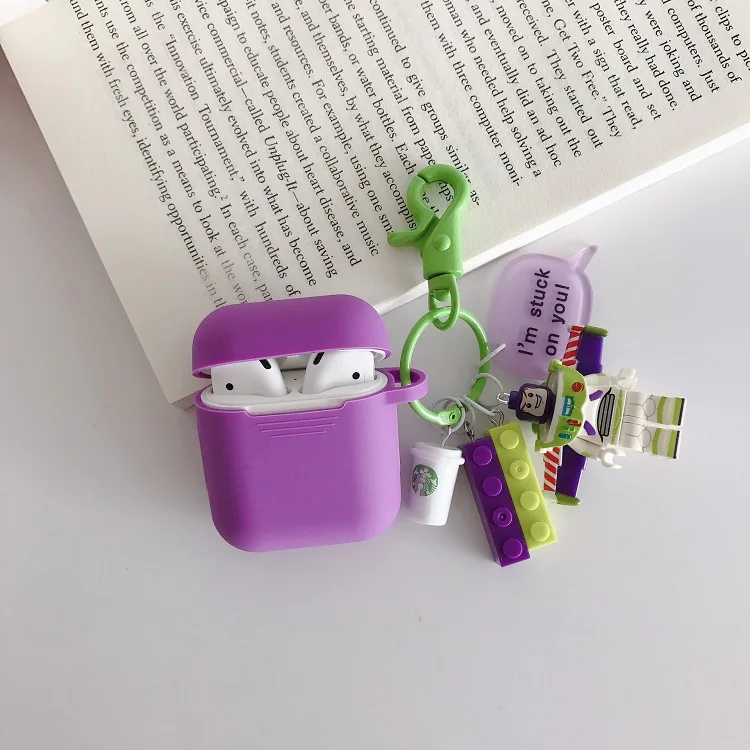 3 Милый мультяшный декоративный силиконовый чехол для Apple, для Airpods, чехол, аксессуары, защитная крышка, Bluetooth, чехол для наушников, подарки - Цвет: 3