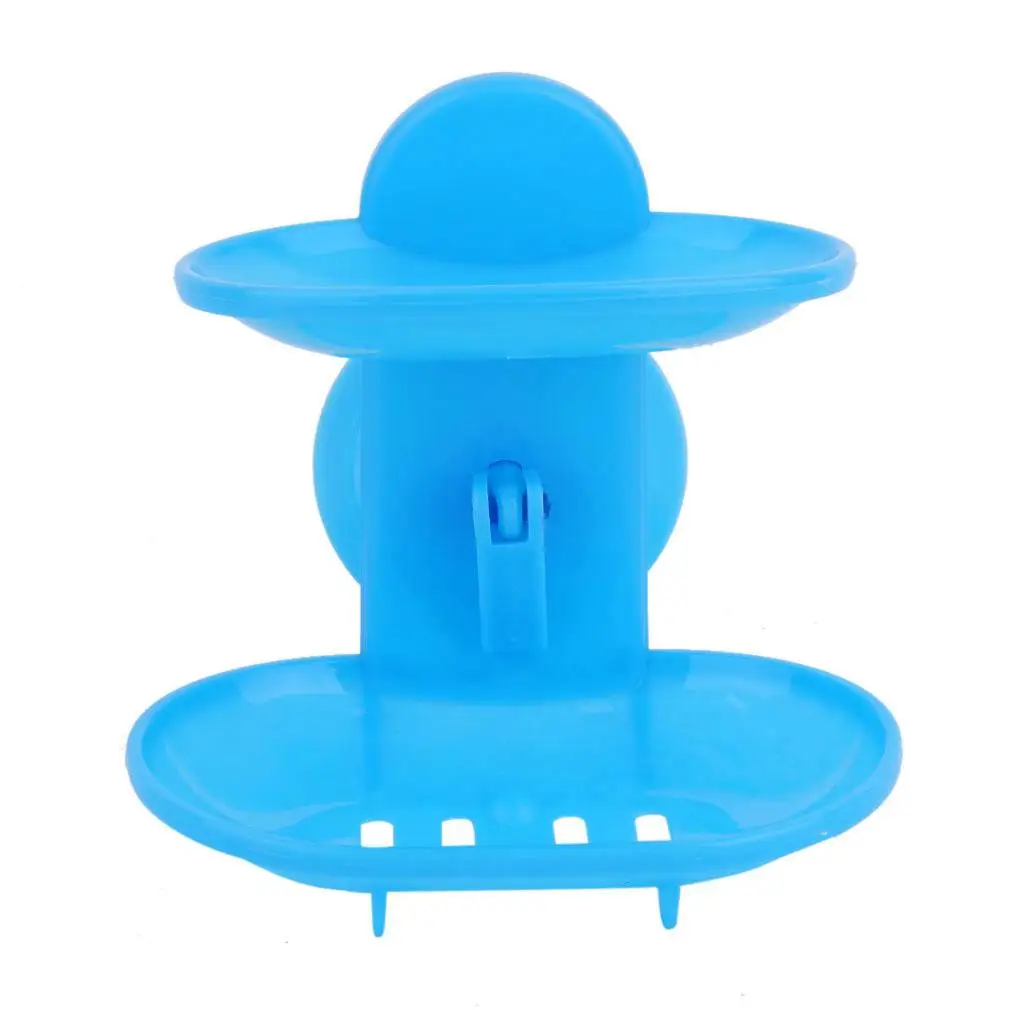 Двухслойная мыльница ванная комната мыло блюдо на присосках держатель Контейнер