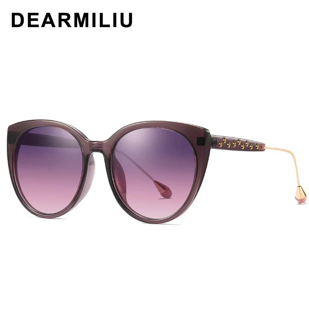 Женские солнцезащитные очки кошачий глаз DEARMILIU брендовые дизайнерские
