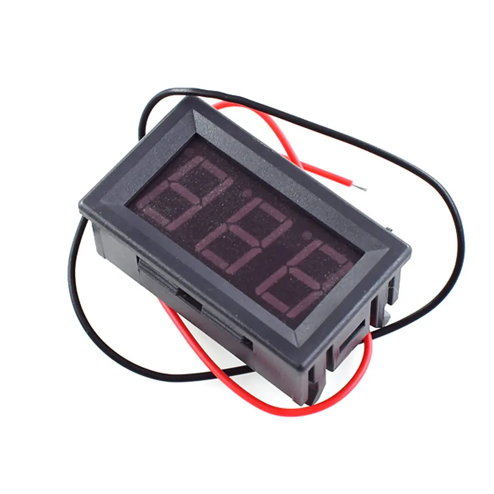 

0.56 Inch DC 2.5V-40.0V 2-wire Voltage Meter Monitor Tester Head LED Digital Voltmeter with Reverse Polarity Protection
