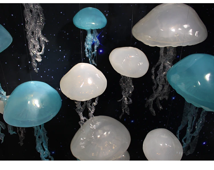 Aqumotic Висячие Медузы украшения Силикагель 3d Медузы Искусство большой кулон орнамент реквизит в морском стиле для вечерние