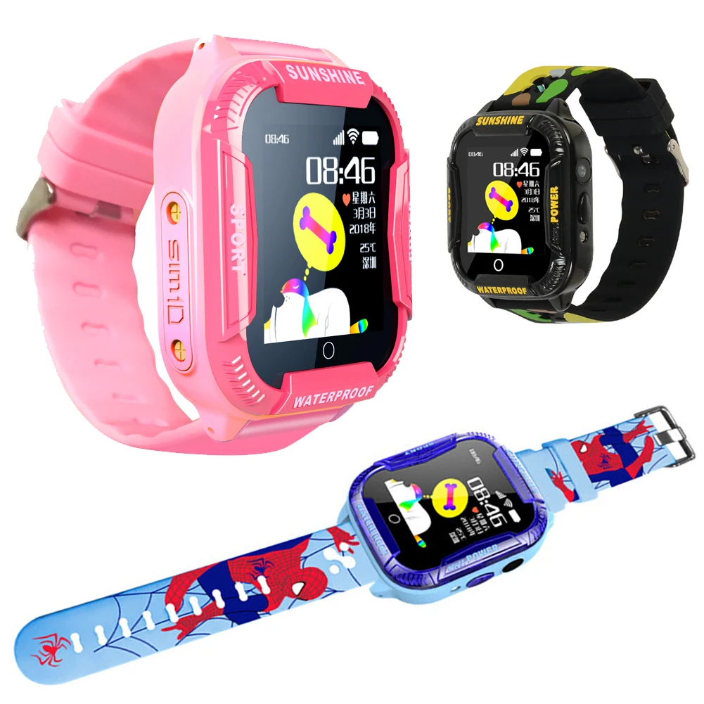 Детские Смарт часы с сенсорным экраном HD вызов SOS голосовой чат красочный