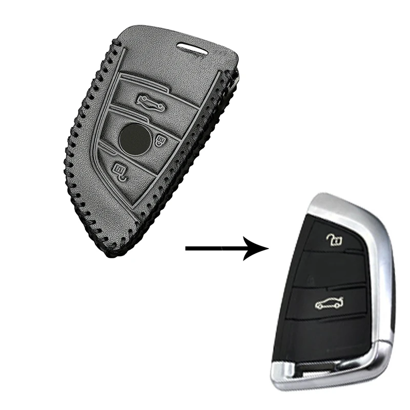 Чехол для автомобильного ключа из кожи Yolu защитный чехол BMW X5 F15 X6 F16 G30 7/5 Series G11 X1 F48