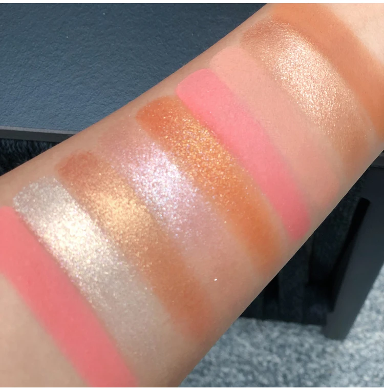 9 видов цветов натуральные блестящие тени для век Палетка с блестками матовый