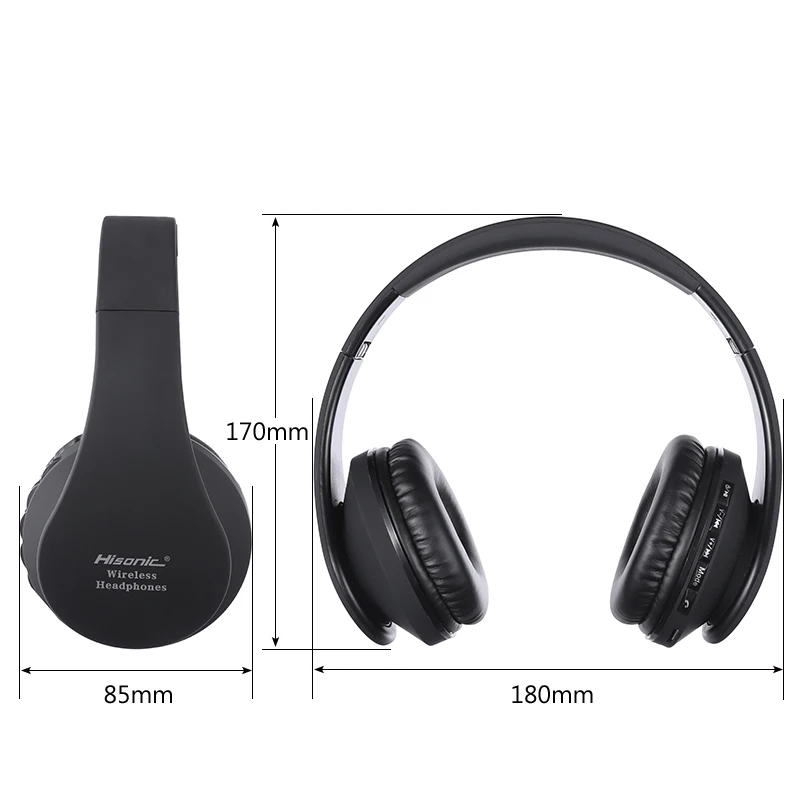 Hisonic гарнитура Беспроводной складные наушники стерео спортивные микрофон