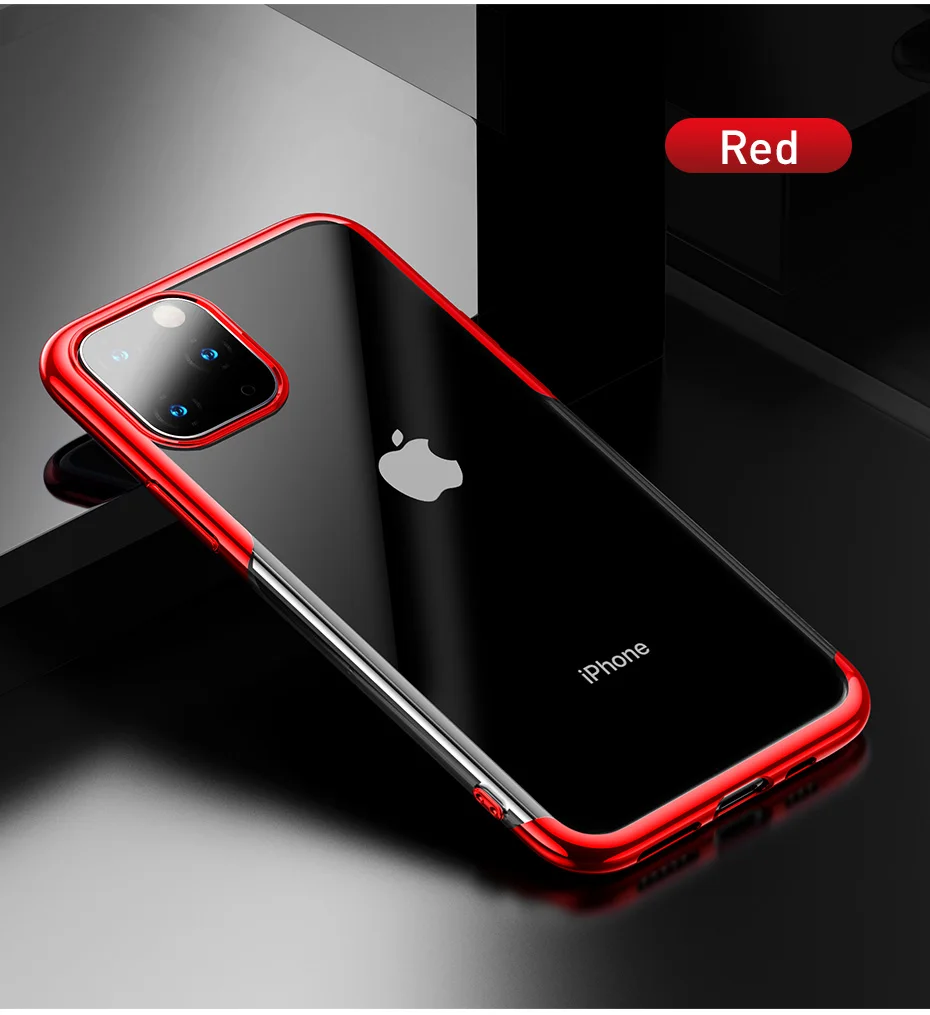 Роскошный прозрачный чехол Baseus для iPhone 11 Pro Max, ультра тонкий чехол для iPhone 11 Pro Max 5,8 6,1 6,5, чехол s, новейший чехол