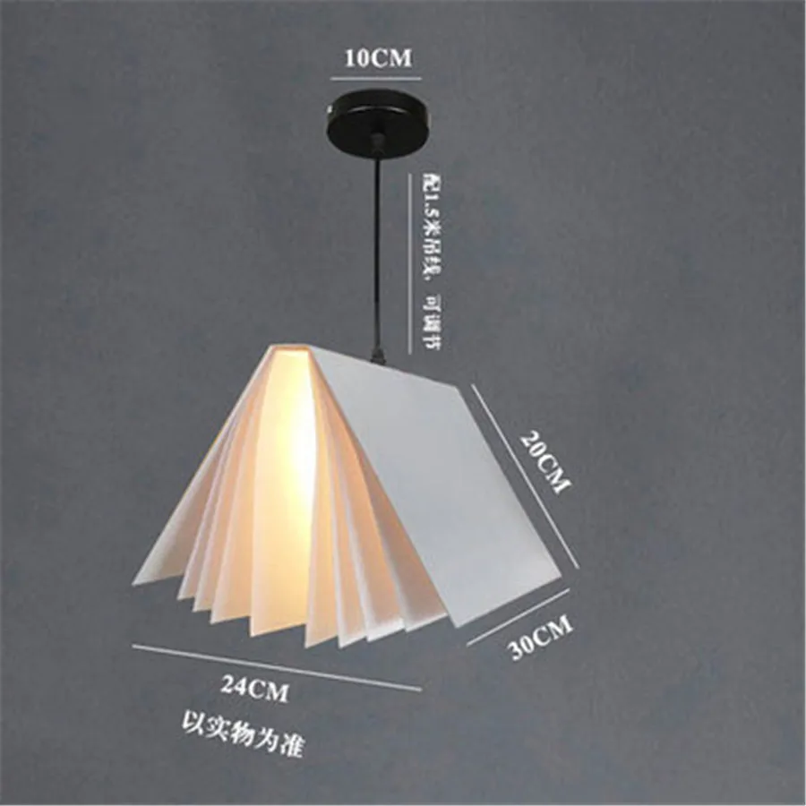 

G9 Nordic Creative Pendant Light Bookshop Library Cafe Bar Lamps Personality Art Iron Pendant Lamp Decorative Lighting