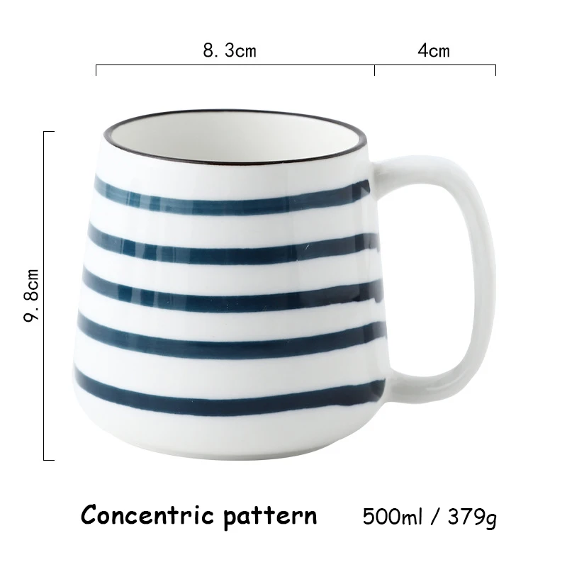 Классический Стиль ручная печатная керамическая чашка подглазурного Цвет 350 мл