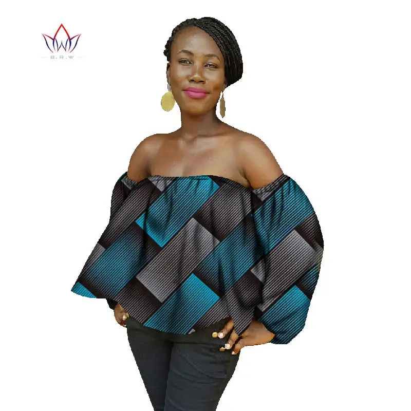 Новинка 2020 летние женские топы в африканском стиле рубашка из вощеного хлопка с