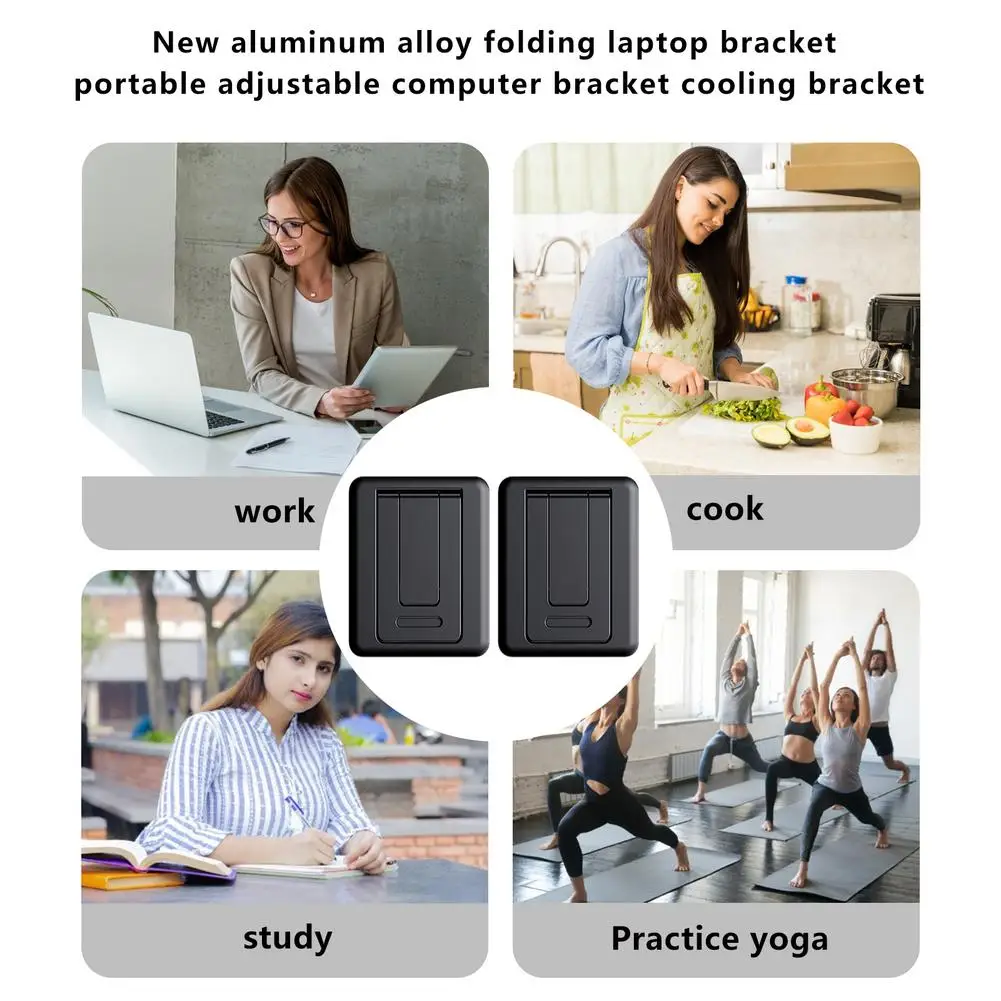 

Mini Laptop Stand Holder A Pair Of Brackets Foldable Portable Laptop Stand Accessories Multifunctional Holder For Laptop