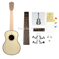 naomi diy ukulele tenor ukulele spruce top koa back ukulele kit 4 string guitar set new