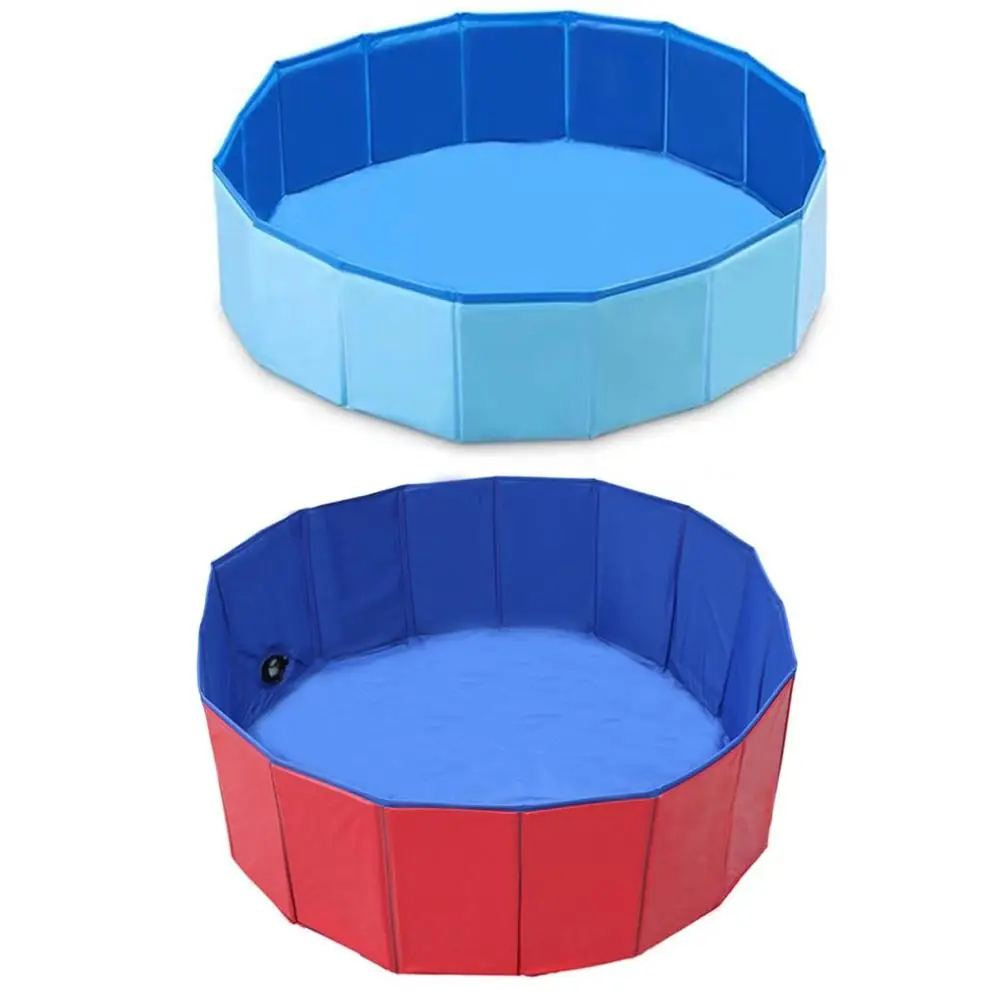 

New 4 Sizes Pet Dog Swimming Pool Foldable PVC Thickened Dog Pool Summer Pet Washing Pond Dog Pet Bathtub Easy to Drainage