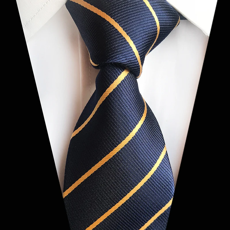 

Fashion Classic Men's Ties Plaid Striped Jacquard Silk Necktie Business Formal Wedding Party 8cm 960 Needles Corbatas Gravata