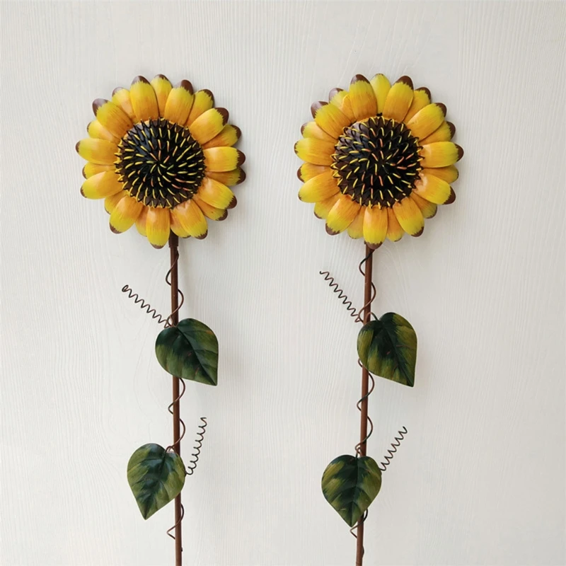

Vintage Metal Sunflower Garden Stake Metal Garden Yard Lawn Patio Decor Sunflowe