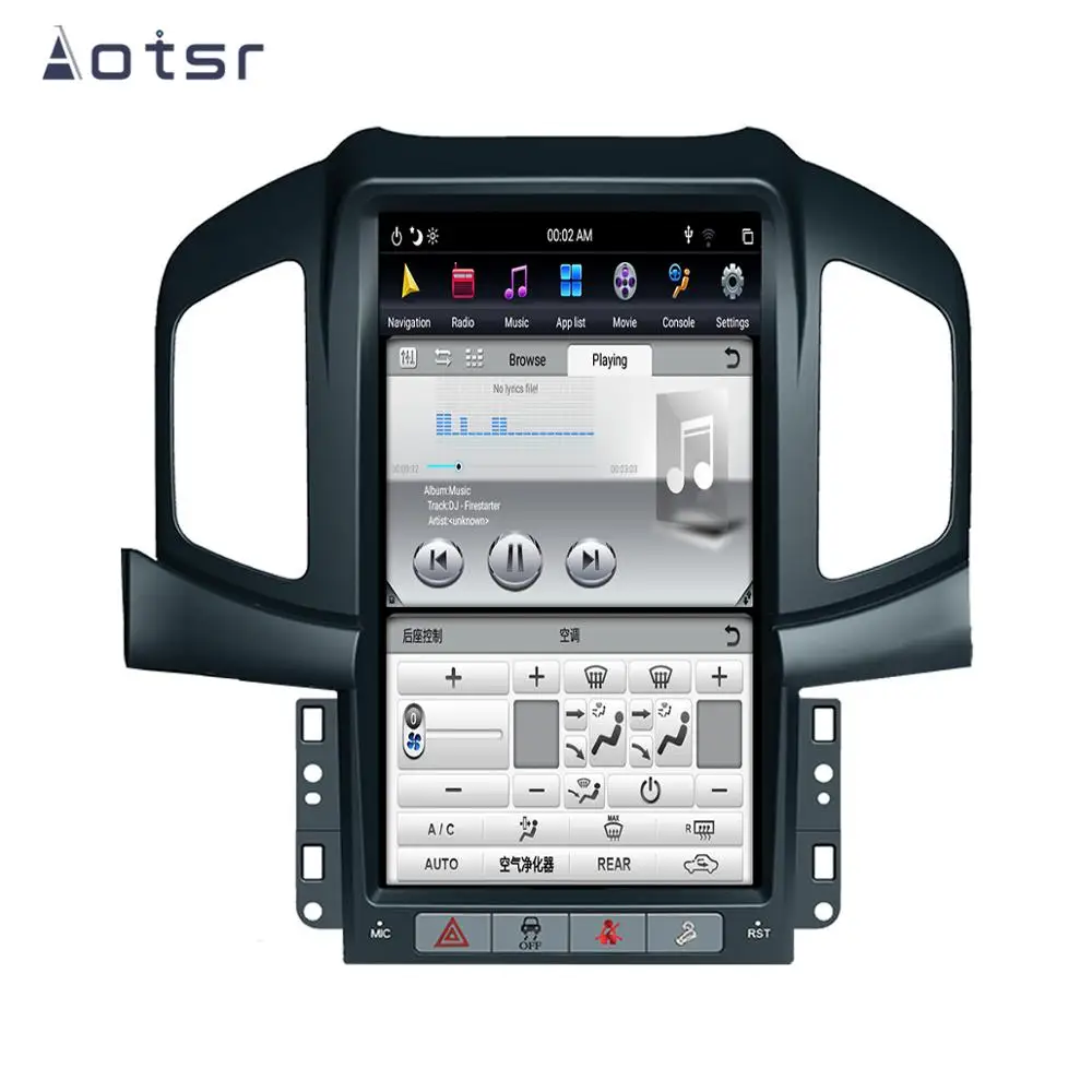Android 8,1 4G+ 64GB Tesla стиль автомобиля gps-навигация, dvd-плеер для Chevrolet Captiva 2013- Авто Стерео мультимедийный плеер