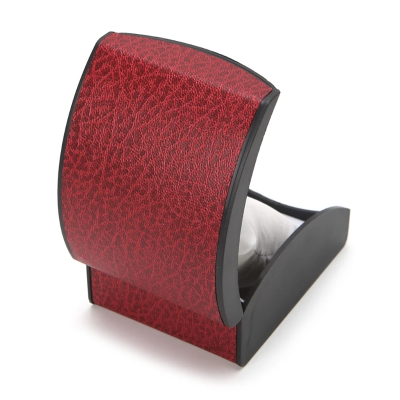 

652F Luxury Wristwatch Box Display Case Gift For Jewelry Bracelet Faux Leather Holder