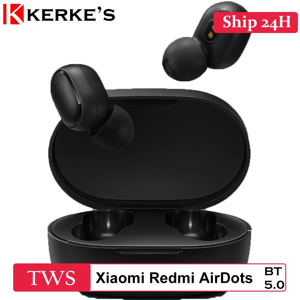 Оригинальные беспроводные наушники Xiaomi Redmi AirDots, Bluetooth 5,0, DSP, активная гарнитура с шумоподавлением TWSEJ04LS 4,1g