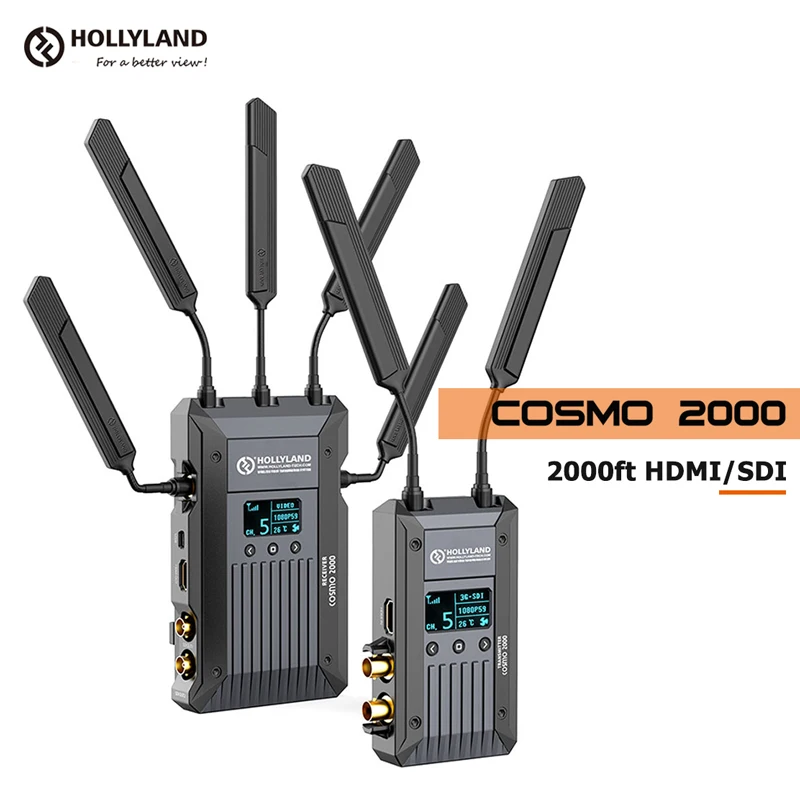 Hollyland COSMO 2000 1080 футов Беспроводная система передачи HDMI/SDI камера P беспроводной HD