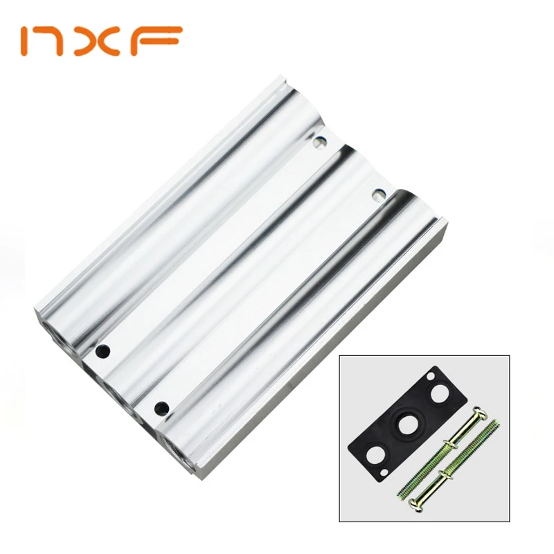 

Pneumatic Solenoid Valve Manifold 4V210-08 4V220-08 Base Board Air Exhaust Plate Airtac Type 4V200 200M 4F 6F 8F 10F 12F