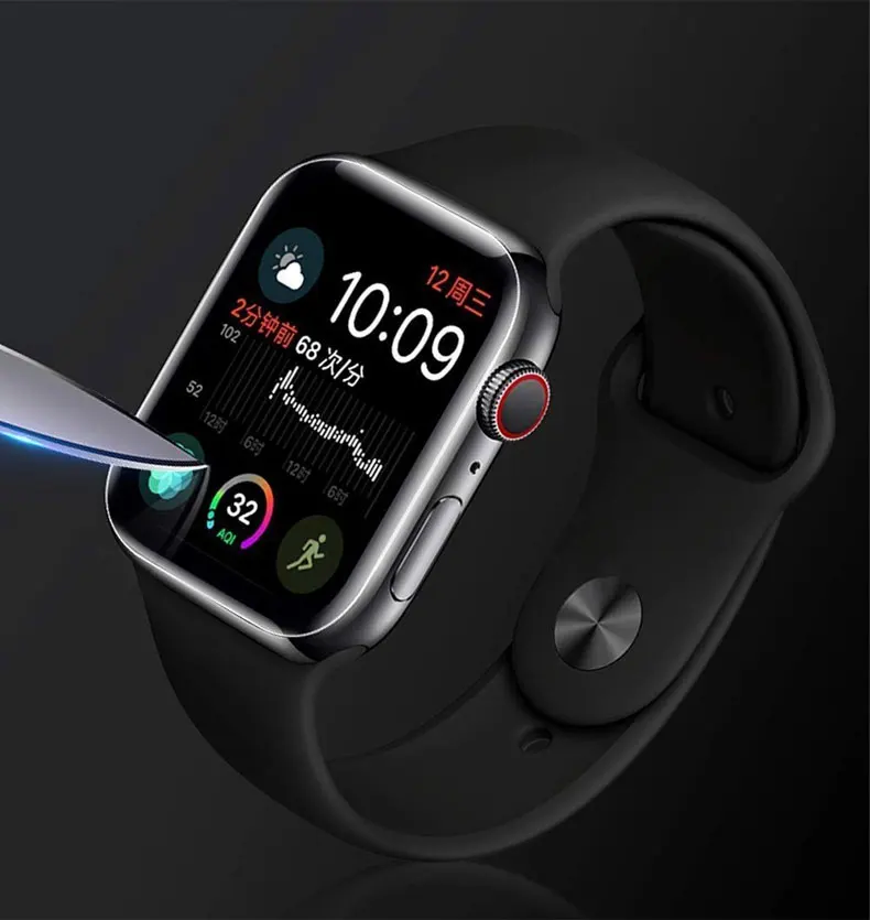 Полноэкранная Защитная пленка для apple watch 5/4/3 44 мм 40 мм 42 мм 38 мм нано жидкое УФ закаленное стекло для iwatch серии 5/4/3/2/1