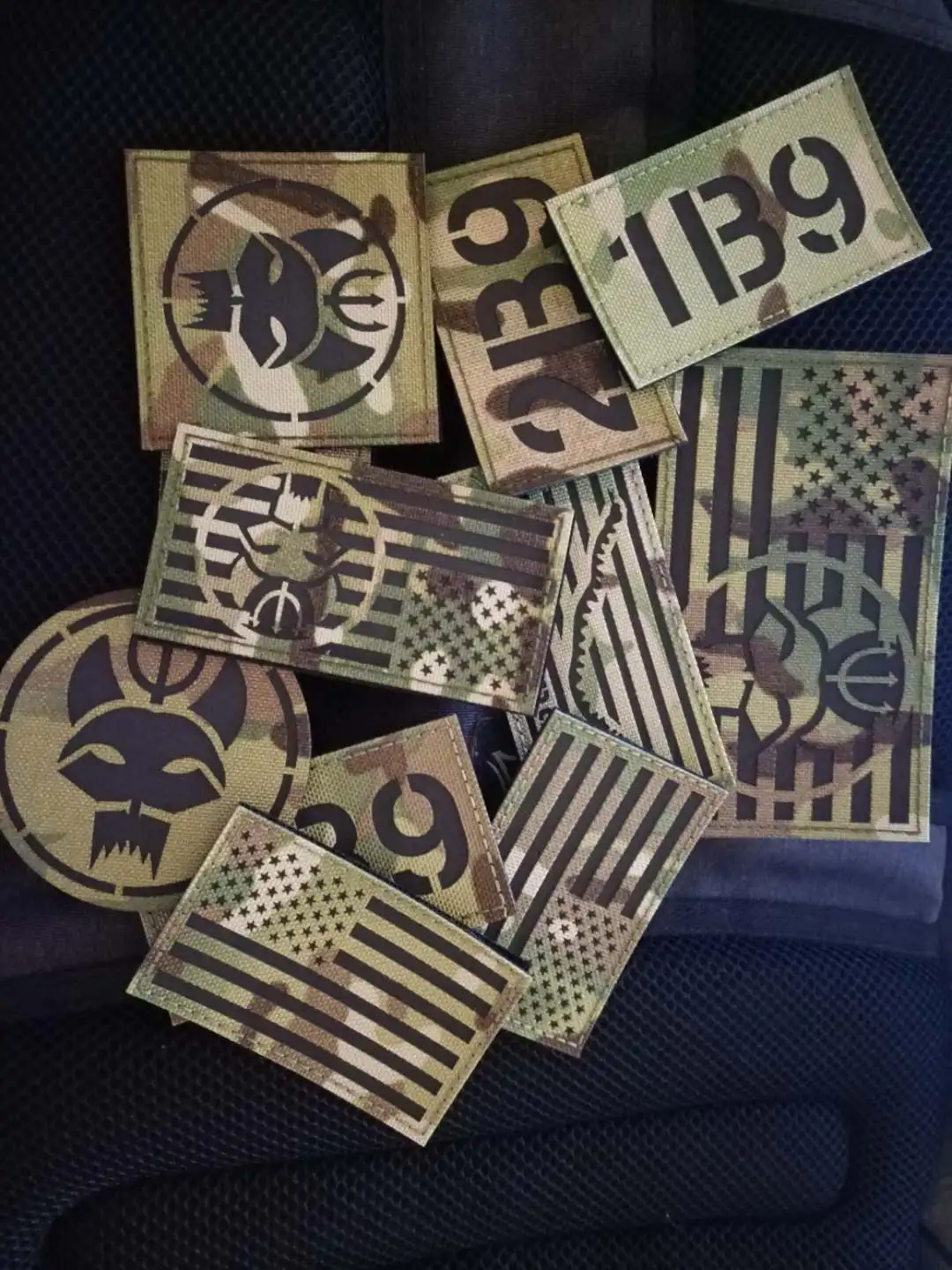 Seal Team ИК инфракрасный Светоотражающие камуфляжная патчи котики нашивки для