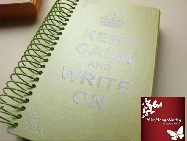 "Keep Calm" милый дневник в рулоне на любой год планировщик Pocke блокнот