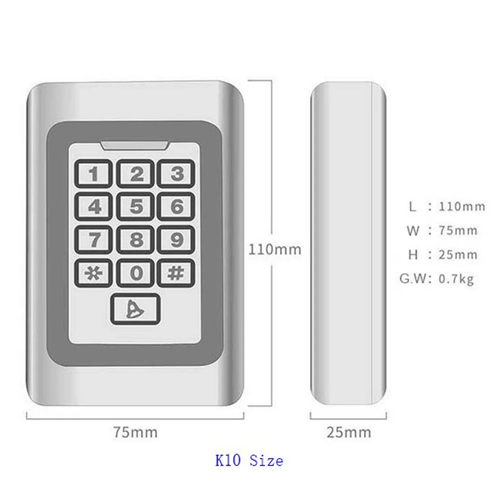 Водонепроницаемый металлический считыватель из нержавеющей стали 13 56 МГц 2000
