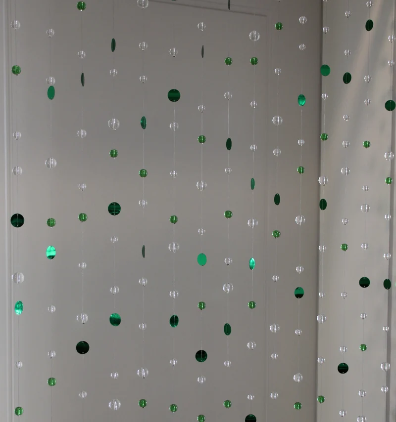 Стеклянные перегородки для дома гостиной занавески из бисера ПВХ с блестками