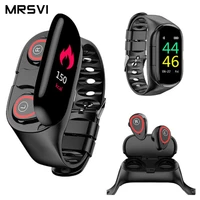 m1 smart watch newest ai smart wristband with bluetooth earphone heart rate moitor long time standby sport watch men