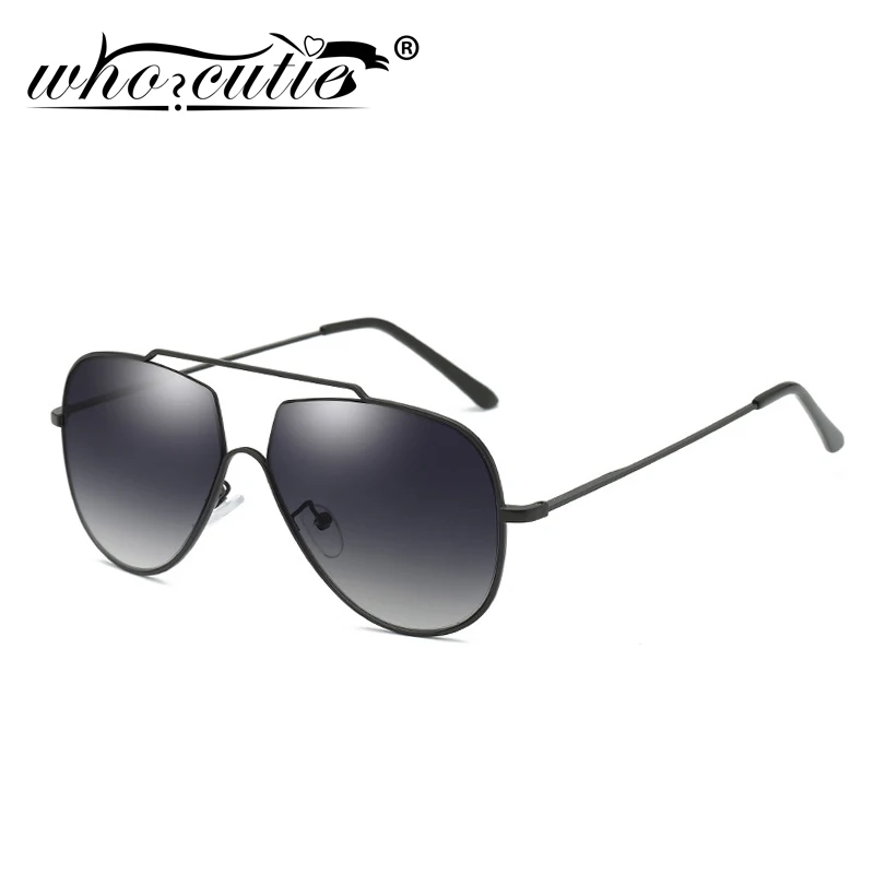 WHO CUTIE авиационные солнцезащитные очки оверсайз для женщин 2019 винтажные