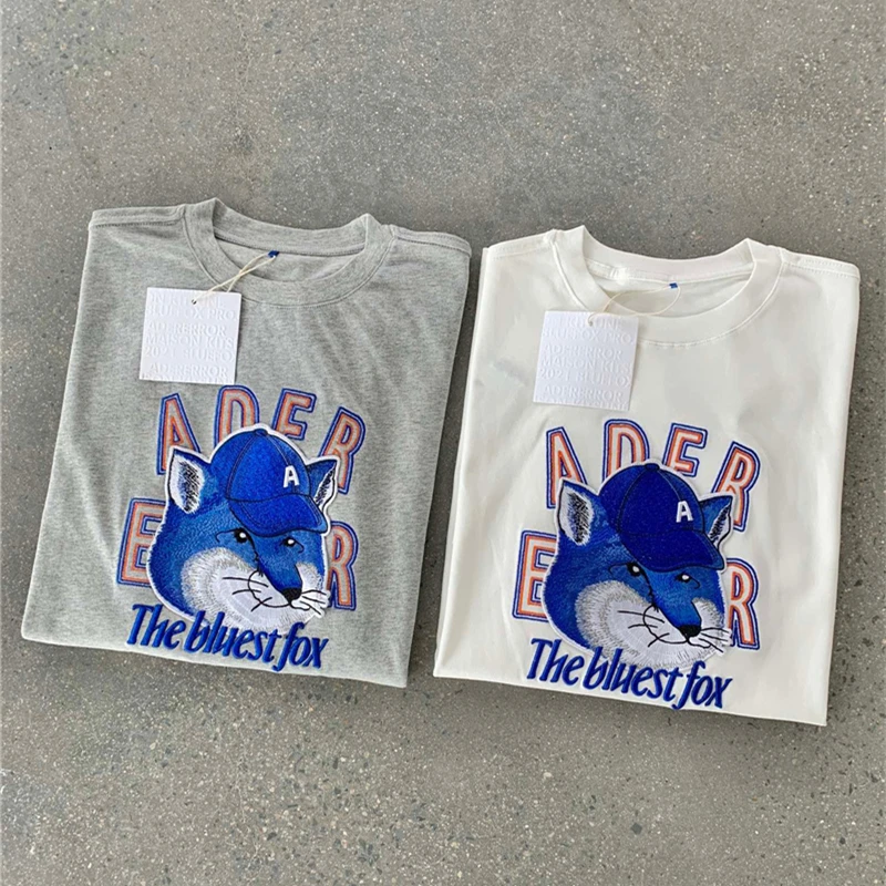 

The Bluest Fox Adererror Embroidery T Shirt Men Women 1:1 High Quality Ader Error T-shirts Tee Tops Summer Style Short Sleeve