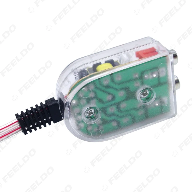 FEELDO 1 шт. автомобильный линейный выход преобразователь аудио звуковой сабвуфер