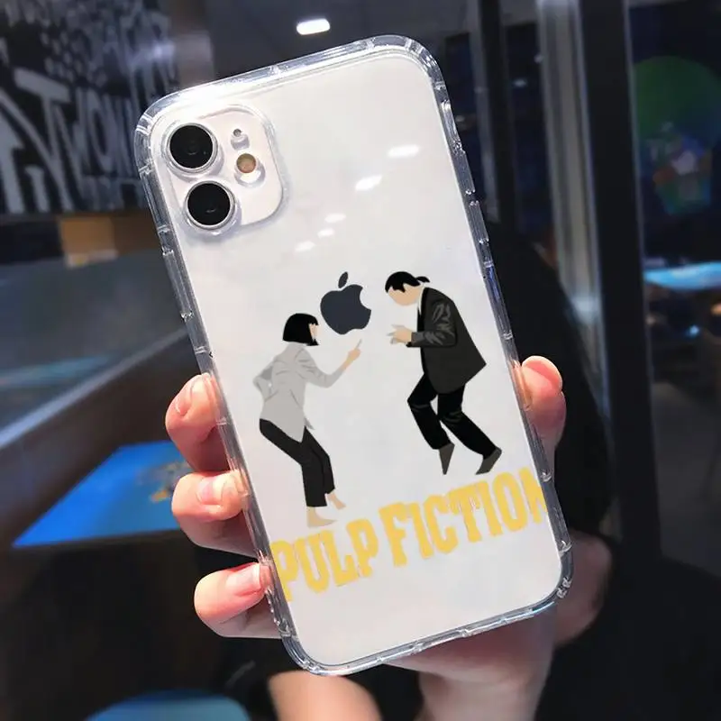 

Pulp Fiction Greatest movie ever made Phone Case Transparent soft For iphone 5 5s 5c se 6 6s 7 8 11 12 plus mini x xs xr pro max